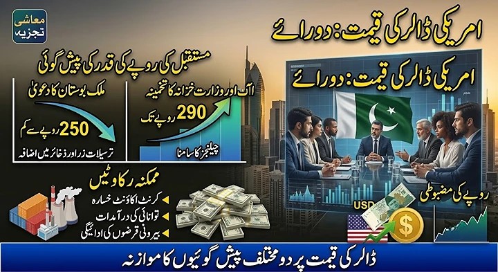 ڈالر کی قیمت کی پیش گوئی: ملک بوستان کی 250 روپے سے کم کی پیش گوئی اور آئی ایم ایف کی 290 روپے کی پیش گوئی کا موازنہ